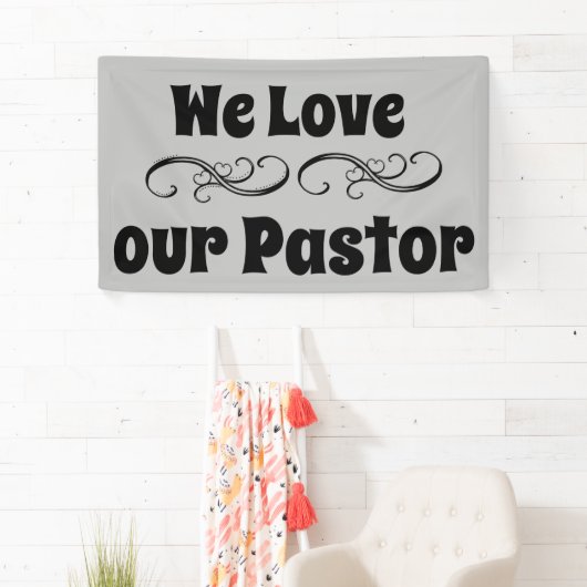 We houden van onze pastoor spandoek (Insitu)