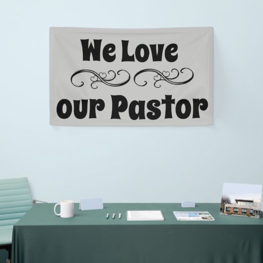 We houden van onze pastoor spandoek (Beurs)