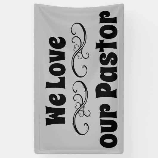 We houden van onze pastoor spandoek (Verticaal)