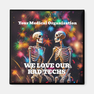 We houden van onze Rad Techs met Skeletons Sleutel Magneet