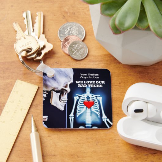 We houden van onze Rad Techs met X-Ray Sleutelhanger (Bureau)