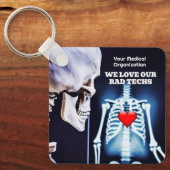 We houden van onze Rad Techs met X-Ray Sleutelhanger (Voorkant)