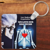 We houden van onze Rad Techs met X-Ray Sleutelhanger (Achterkant)
