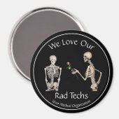 We houden van onze radiopechnieken met Skeletten S Magneet (Voorkant / Achterkant)