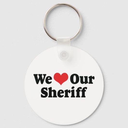 We houden van onze Sheriff Sleutelhanger (Voorkant)