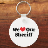 We houden van onze Sheriff Sleutelhanger (Voorkant)