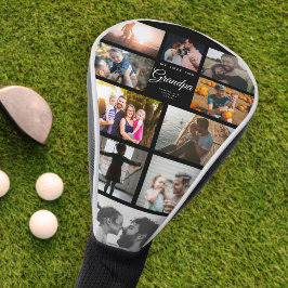 We houden van opa familie foto collage Cool golfer Golfheadcover