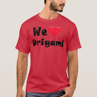 We houden van origami t-shirt