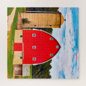 We houden van Oude Barns in Wisconsin. Jigzaag Puz Legpuzzel (Horizontaal)