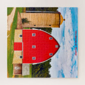We houden van Oude Barns in Wisconsin. Jigzaag Puz Legpuzzel (Horizontaal)