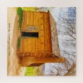 We houden van oude hutten in Utah legpuzzel (Horizontaal)