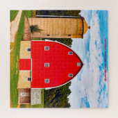 We houden van oude schuren in Wisconsin. Legpuzzel (Horizontaal)