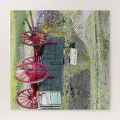 We houden van oude wagons. legpuzzel (Horizontaal)