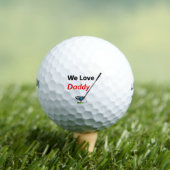 We houden van papa Fathers Day Birthday Gift Golfballen (Insitu Shirt)