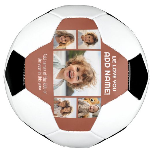 We houden van papa of opa - 5 Fotocollage Voetbal (Gedraaid)