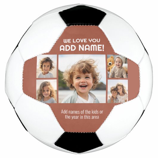 We houden van papa of opa - 5 Fotocollage Voetbal (Voorkant)