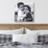 We houden van papa Vaderdag Canvas Print (Insitu (Slaapkamer))