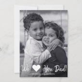 We houden van papa Vaderdag Fotokaart Kaart (Voorkant)