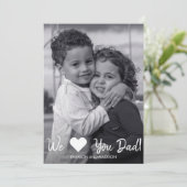 We houden van papa Vaderdag Fotokaart Kaart (Staand voorkant)