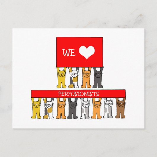 We houden van parfusionisten briefkaart (Voorkant)