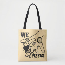 We houden van pizza's - Pizzaliefde - ASL ILY Obse Tote Bag