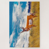 We houden van Prong Horn Deer Wyoming Legpuzzel (Verticaal)