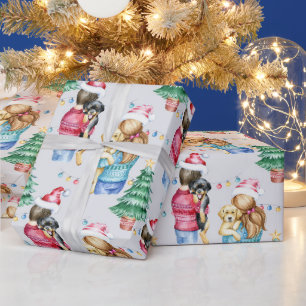 We houden van puppies Christmas Cadeaupapier