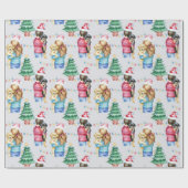 We houden van puppies Christmas Cadeaupapier (Vlak)