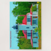 We houden van Raspberry Island Wisconsin. Jigzaag  Legpuzzel (Verticaal)