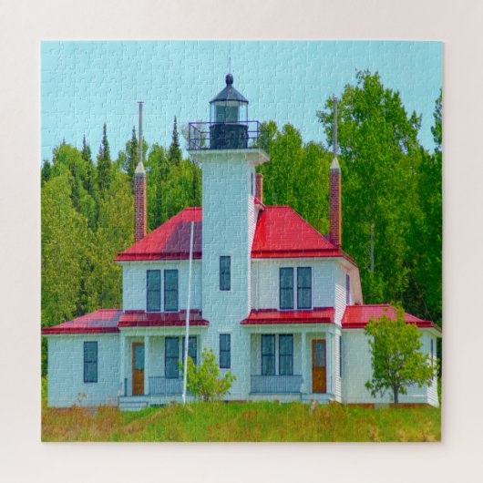 We houden van Raspberry Island Wisconsin. Legpuzzel (Verticaal)