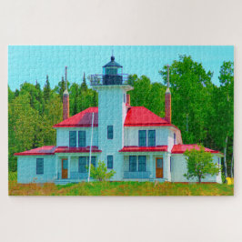 We houden van Raspberry Island Wisconsin. Legpuzzel
