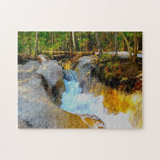 We houden van Rushing Water Gorge New Hampshire Legpuzzel (Horizontaal)