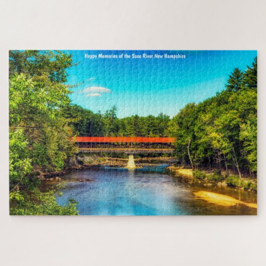 We houden van Saco River New Hampshire Legpuzzel (Horizontaal)