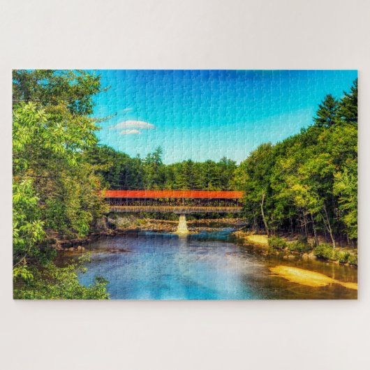 We houden van Saco River New Hampshire Legpuzzel (Horizontaal)