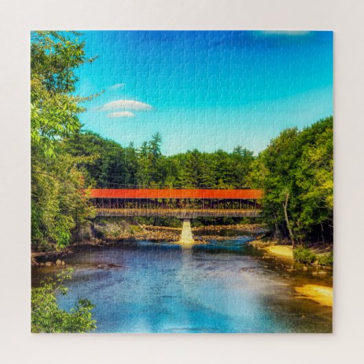 We houden van Saco River New Hampshire Legpuzzel (Verticaal)