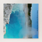 We houden van saffierpool Wyoming Jigzaag Puzzle Legpuzzel (Horizontaal)