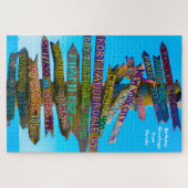 We houden van Sign Posts in Florida Jigzaag Puzzle Legpuzzel (Horizontaal)