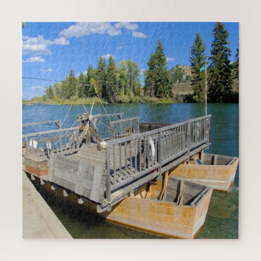 We houden van Snake River Ferry Wyoming. Legpuzzel (Verticaal)