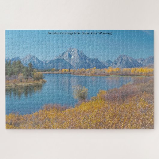 We houden van Snake River Wyoming Jigzaag Puzzle Legpuzzel (Horizontaal)
