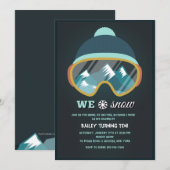 We houden van sneeuwuitnodiging kaart (Voorkant / Achterkant)