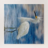 We houden van Snowy Egrets in Florida Legpuzzel (Horizontaal)