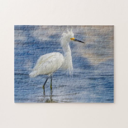 We houden van Snowy Egrets in Florida Legpuzzel (Horizontaal)