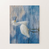 We houden van Snowy Egrets in Florida Legpuzzel (Verticaal)