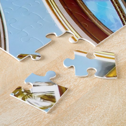 We houden van staatskapitol Des Moines Iowa. Legpuzzel (Zijkant)