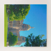 We houden van staatskapitol Des Moines Iowa. Legpuzzel (Horizontaal)