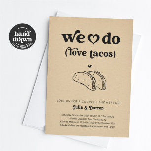 We houden van Tacos Couples Trouwdouche Verloving Kaart