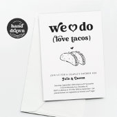 We houden van Tacos Couples Trouwdouche Verloving Kaart