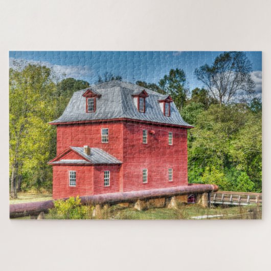We houden van The Big Otter Mill Virginia Legpuzzel (Horizontaal)