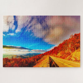 We houden van The Blue Ridge Mountains Virginia Legpuzzel