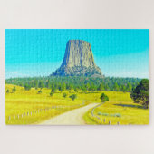 We houden van The Devils Tower Wyoming Legpuzzel (Horizontaal)
